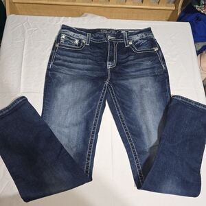 Women's Miss Me Blue Jeans Size 29 Straight Leg